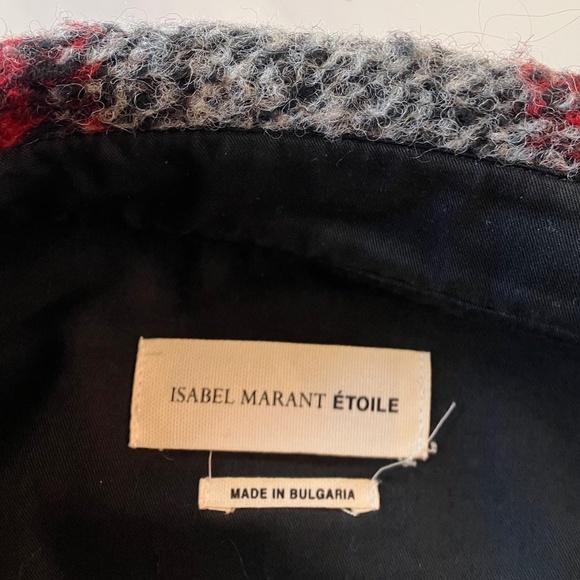 Isabel Marant Lightweight Plaid Wool Jacket 42 8 10 12 Large - Picture 5 of 7